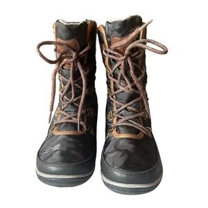 Global Win Women's Camo Print Winter Boots‎ Waterproof Warm Insulated Size 8